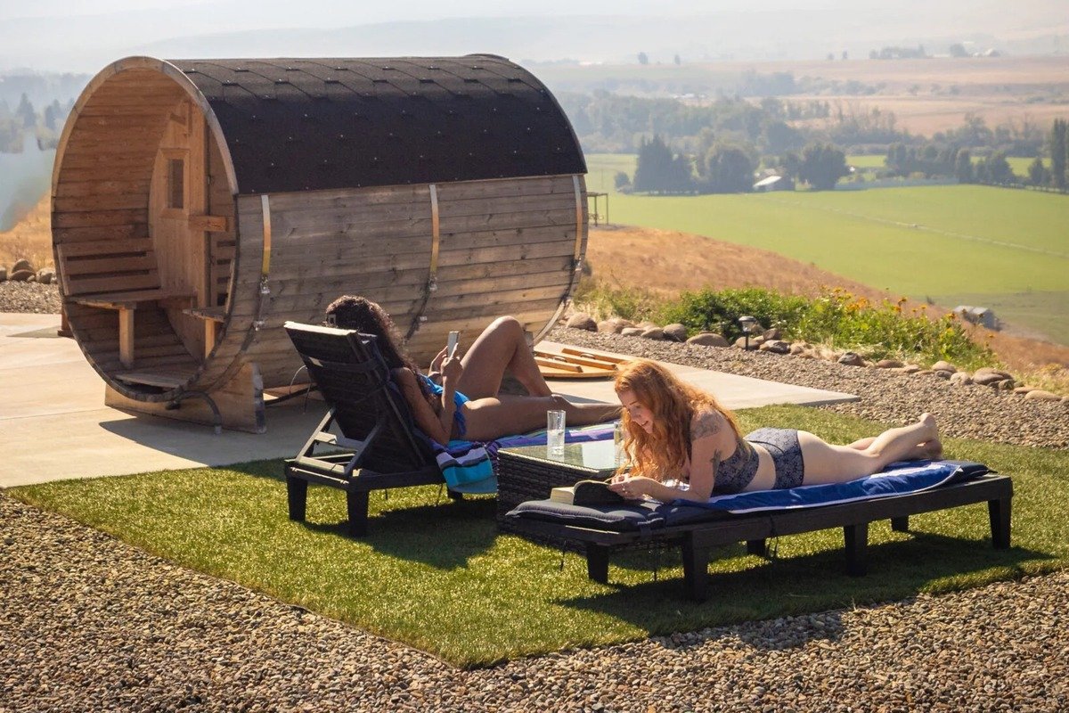 Deer Valley hillside spa and valley views