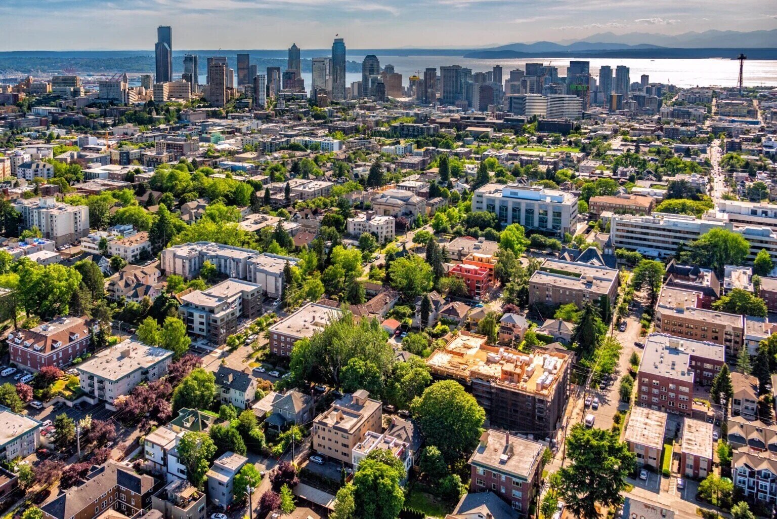 Capitol Hill looking toward downtown Seattle