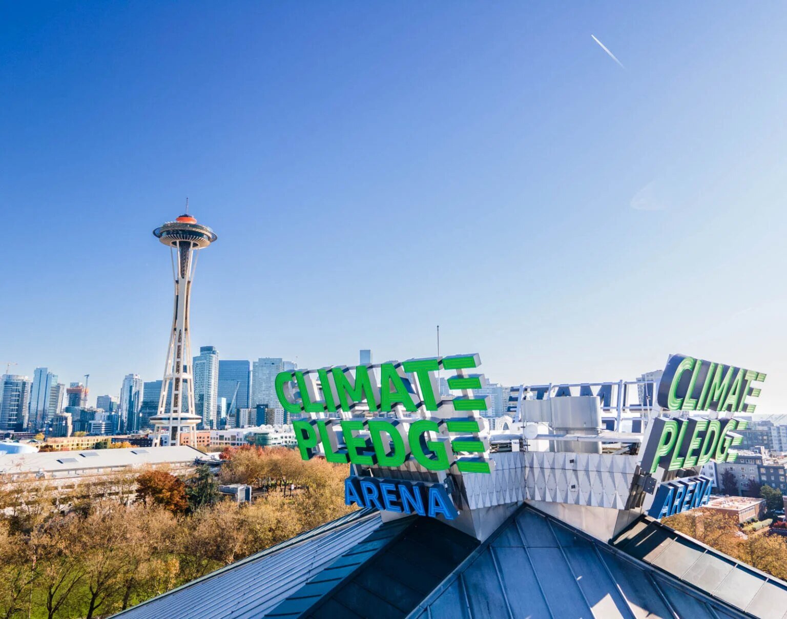 The Arena balcony view of Seattle Center
