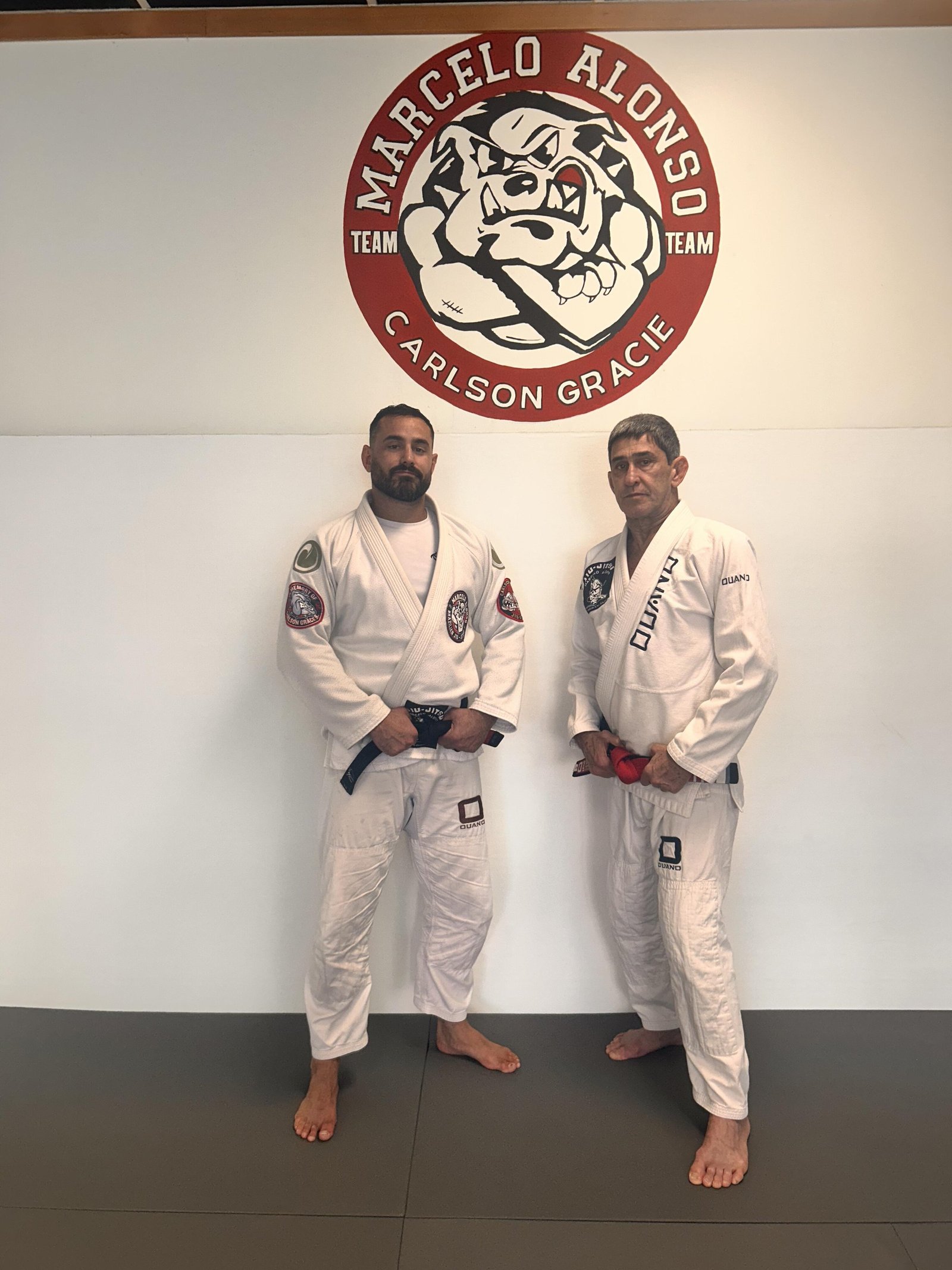 Hunter Freeman with Marcelo Alonso at Carlson Gracie Team Seattle