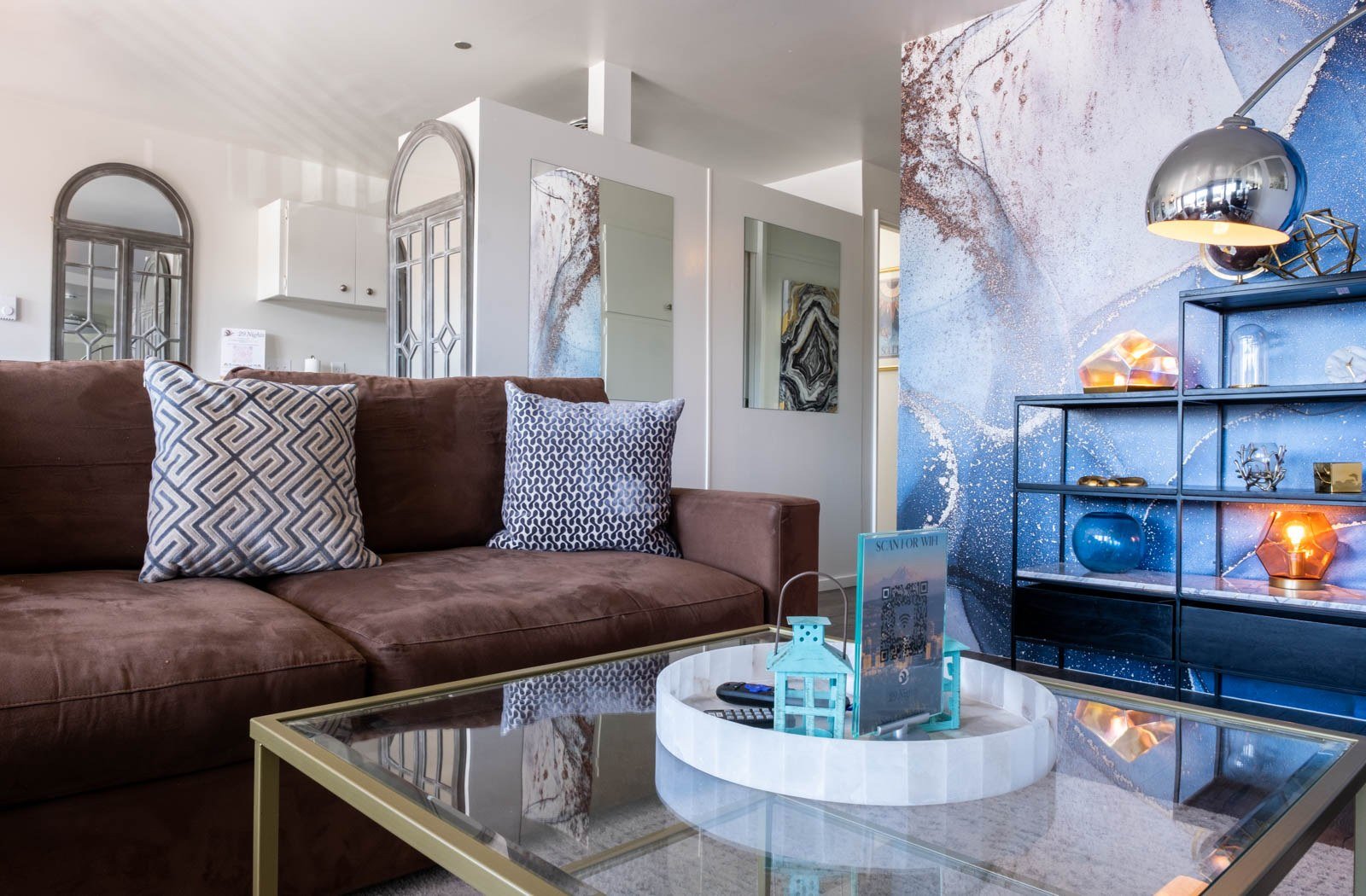 The Heron living space with natural light
