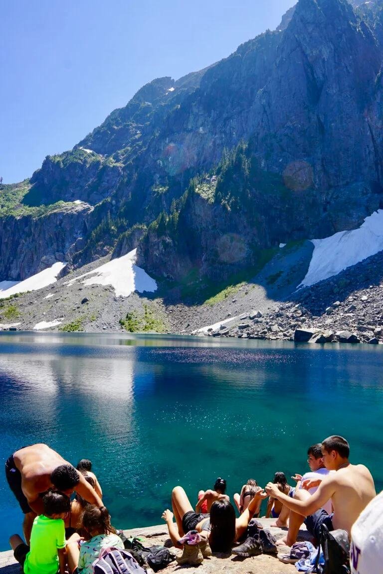 Mountain lake near Stevens Pass