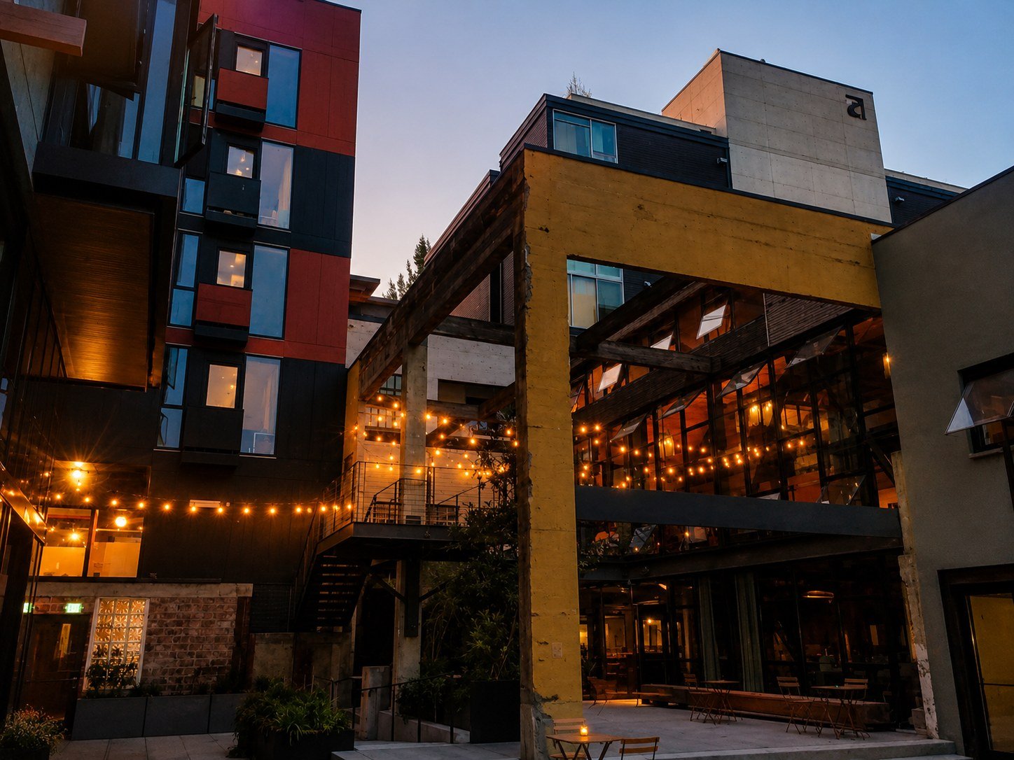 Chop House Row courtyard on Capitol Hill