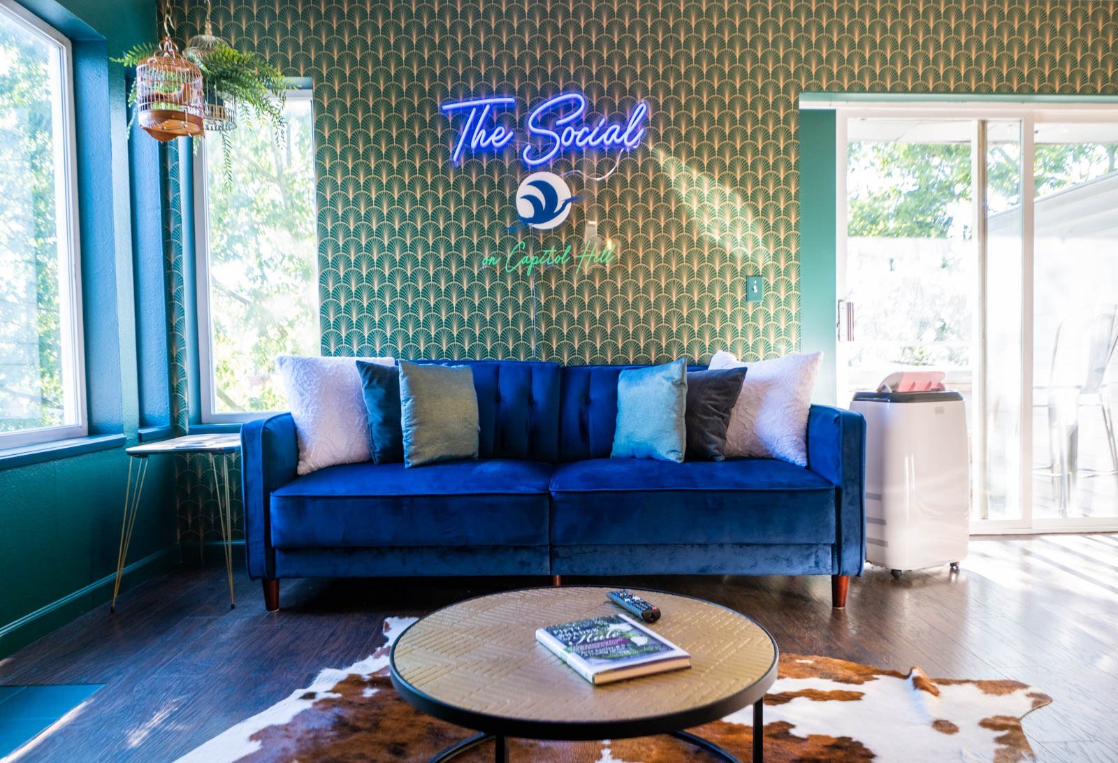 The Social living room on Capitol Hill