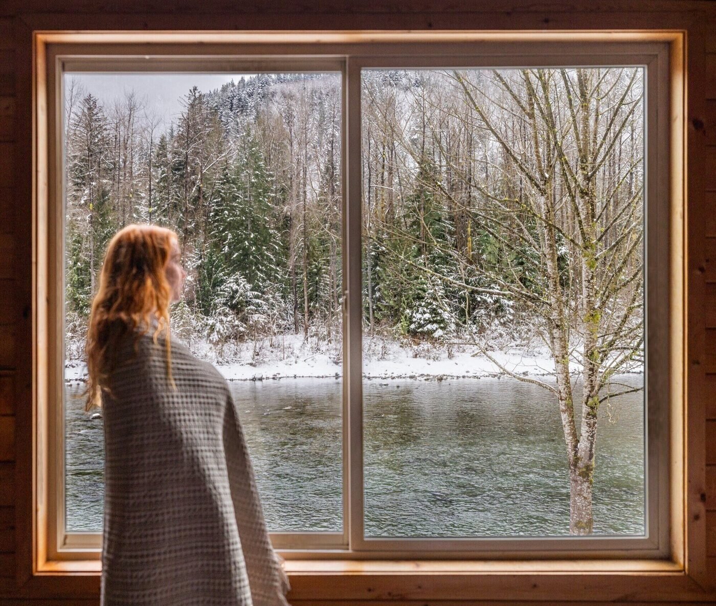 Looking out over the Skykomish River from The Gateway